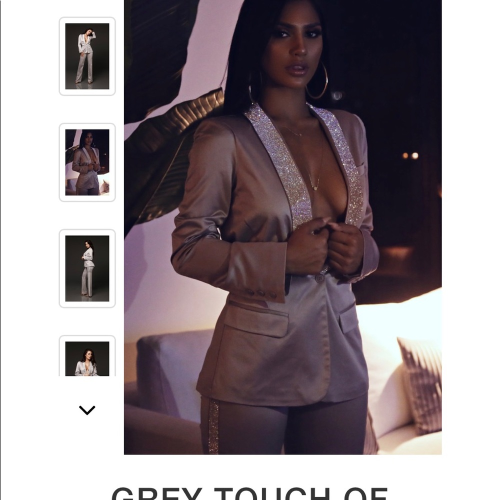 GREY JLuxLabel SUIT RUNS SMALL BRAND NEW